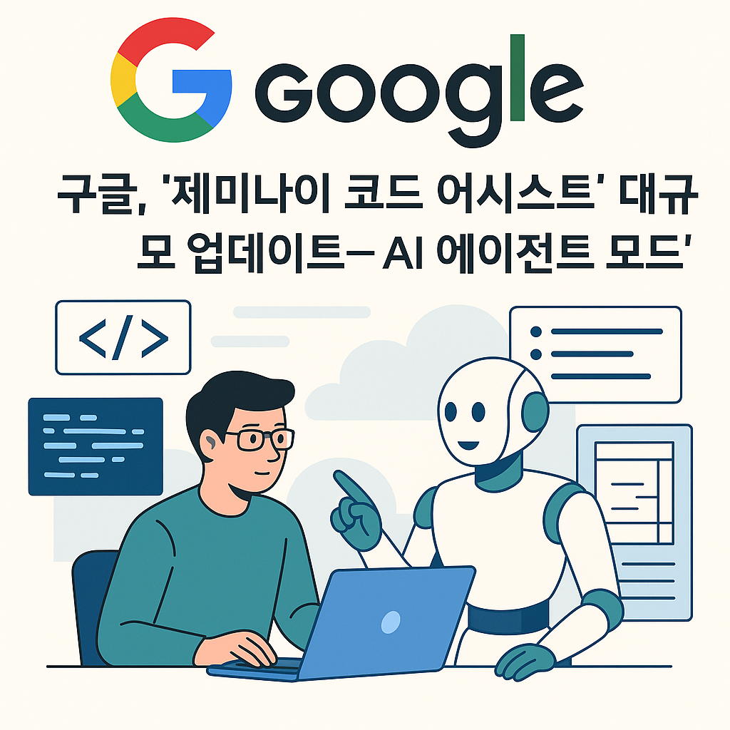 구글, ‘제미나이 코드 어시스트’ 대규모 업데이트… AI가 이제 ‘도우미’를 넘어 ‘개발 파트너’로